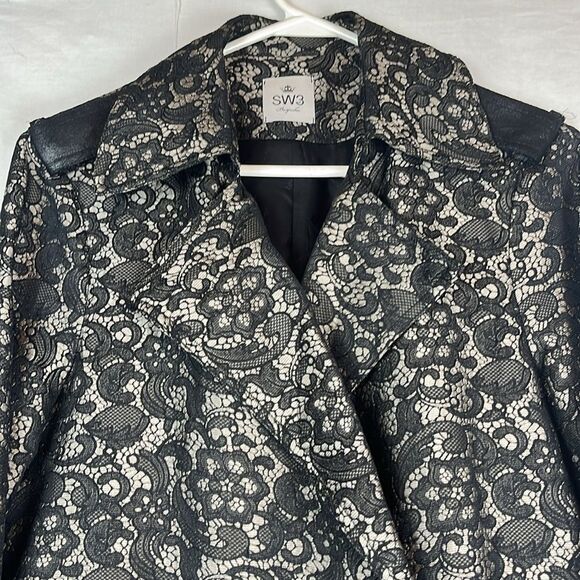 Black & Gray SW3 Bespoke Men's Floral Jacket - Picture 4 of 9